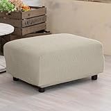 スーパーフィット2WAYストレッチオットマンカバー＊マリオン 1枚（アイボリー）