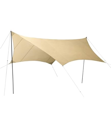 DODいつかのタープ ヘキサタープ オールインワン タン Amazon | DOD(ディーオーディー) いつかのタープ はじめてでも