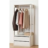 スタイリッシュハンガーラック 幅60×奥行38cm 引出し収納付き