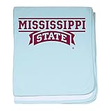 CafePress – ミシシッピ州ブルドッグ – スーパーソフトベビー毛布、新生児おくるみ ブルー 006933039425CD2