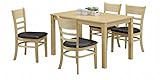 北欧風 ダイニング5点セット 4人掛け (ナチュラル)