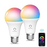 【Amazon Alexa認定】Lumary Wi-Fi LED 電球 スマートライト 9W 806LM RGB E26 LED 電球色スピ