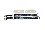 chubuddy Chewy Holders Set of 2-2 Navy tether-bracelets and 2 natural straps [並行輸入品]