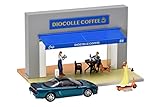 トミーテック(TOMYTEC) ジオコレ64 1/64#カースナップ21a カフェテラス ABS樹脂・PVC製 人形・小物 (塗装済、一部組立済) ＋ ダイキャスト製ミニカー セット