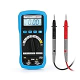 GZCRDZデジタルマルチメーター、LCDマルチテスターオートレンジマルチメーターAC DC電圧電流抵抗周波数テスター (青)