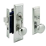 シーガルWroughtソリッド真鍮Entranceほぞ穴Lockset with 2 – 1 / 2センチ SE 27600 1