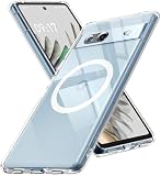 【MagSafe対応・超クリア】Google Pixel 7A 用 ケース マグネット搭載 [ ストラップホール付き] [ソフトシリカゲルバンパー] 米軍MIL規格 耐衝撃 ワイヤレス充電対応 黄変防止 指紋防止 マグセーフ対応 スマホケース ピクセル7A カバー「ブラック」