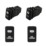 Lovoski トヨタ　ランドクルーザー　79/100シリーズ 用　青色　切り替え　プッシュスイッチ　ドライビングライト　ライトスイッチ 　4pcsセット