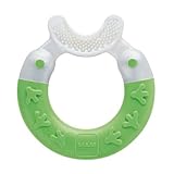 Mam Bite & Brush Teether With Soft Bristles 3+ Months Green by MAM [並行輸入品]