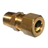 LASCO 17-6833 3/8-Inch Compression by 1/4-Inch Male Pipe Thread Brass Adapter by LASCO