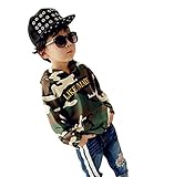 [FERE8890] ボーイズ パーカー 迷彩 プルオーバーシャツ プリント 上着 フード付き 長袖 春秋用 男性 ポケット 贈り物 ピクニック 彩色 身長140cm