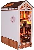 ミニチュア ドールハウス キット ブックスタンド 本棚の装飾品 ドールハウス DIYクラフト 手作り木製ギフトドールハウス 初心者-誕生日、休日、クリスマスプレゼント14歳以上対象 (A)