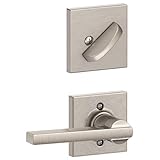 Schlage F59 LAT 619 COL Collins Trim Latitude Interior Handle Set Lever, Satin Nickel (Interior Half