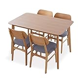 LOWYA ダイニングテーブル ダイニングテーブルセット 5点セット ダイニングセット ダイニング5点セット 4人掛け 突板 オーク テーブル チェア 新生活