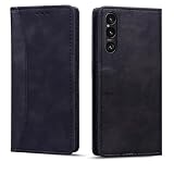 Torske Galaxy A20 スマホケース Galaxy A21 ケース 日版 ギャラクシーA20 手帳型ケース SCV46 SC-02M カバー SC-42A ケース ギャラクシーa20ケース 内蔵マグネット開閉式 ベルトなし ギャラクシーa21ケース カードポケット 防水 折り畳み式 横置き機能 便利 Galaxy A20 ケース Galaxya21スマホケース 携帯ケース (ブラック)