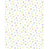 SheetWorld Round Crib Sheets - Pastel Colorful Stars Woven - Made In USA by sheetworld