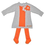 アガタ・ルイス・デ・ラ・プラダ ベビー Agatha Ruiz de la Prada Baby オレンジのお花のニットワンピとタイツ 12M