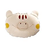 OOAGEドーナツまくらシリーズ 新生児ドーナツ枕 (猫（ねこ）の顔, ライトブラウン)