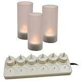 Update International (CDL-12S) Rechargeable LED Candles [12 Candle Set] by Update International