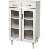 宮武製作所 キャビネット EDER(エーデル) 組立品 幅60×奥行44×高さ96cm ホワイト KCY-001(WH)