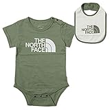 THE NORTH FACE ノースフェイス S/S ロンパース&ビブ 80cm フォーリーフクローバー