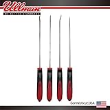 Ullman Devices【アルマン】【CHP4-LT】LEDロングピックツールセット4本セット　ラバー樹脂ハンドル