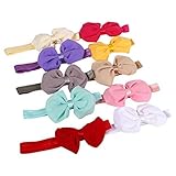 gloglow 10pcsベビーヘッドバンドターバン縄目、ベビーヘアバンドヘッドラップヘアバンドヘアリボンゴムひもベビー女の子新生児幼児幼児子供Childrens