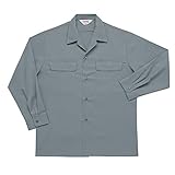 マクマオン 長袖開襟シャツ グレー サイズL 春夏用 A28000 作業着 作業服