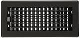Decor Grates 4-inch by 10-inchルーバー床登録 LTH410-BLK 1