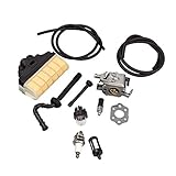 KESOTO 高品質　キャブレター　リペアキット　補給キット　エアフィルター　燃料ラインプライマーバルブ　合金