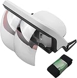 Shyly 90° FOV AR ヘッドセット スマート AR メガネ 3D ビデオ 拡張 現実 VR ヘッドセット iPhone アンドロイド 用 (4.5-6.9'''画面) 3D ビデオ ゲーム ホワイト