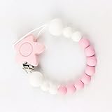 【アクセサリー】シリコン ペンダント ママ授乳ジュエリー ピンク