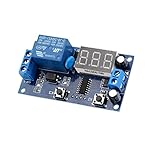Fenteer DC 5V/12V　　リレーモジュール　制御基板　スイッチ　LEDデジタル　遅延タイマーコントロール - DC 12V