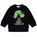 アスナロ（トップス トレーナー） はらぺこあおむし トレーナー ベビー 男児 裏起毛 長袖95 ブラック