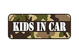 Sticker Shop Haru KIDS IN CAR マグネット 迷彩柄