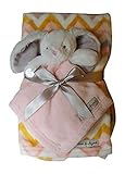 Blankets & Beyond Striped Bunny Security Blanket by Blankets and Beyond