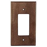 Sierra Lifestyles Traditional Switch Plate, 1 Rocker, Black Walnut by Sierra Lifestyles