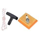 Perfk エアフィルター　スターターハンドル　プルコードロープ　Stihl FS120 FS200 FS250 FS300用　交換部品