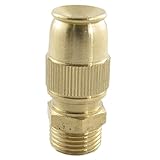 uxcell ホーススプレーノズル　銅製　ゴールドトーン　農業用　コネクション　調整デザイン　ローン製