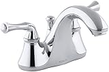 レバーハンドル付きKOHLER K-10270-4A-CPフォルテCenterset、ポリッシュクローム【並行輸入品】