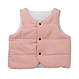 Domybest 秋冬 子供服 子供ベスト 子供ジャケット 女の子 男の子 0-4歳 厚い コットン ピンク 暖かく保つ 七五三 誕生日 新年会 大晦日 記念日 ギフト お祝い