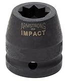 Armstrong 21-148 3/4-Inch Drive 12 Point 1-1/2-Inch Impact Socket by Apex Tool Group