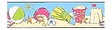 York Wallcoverings CK7763BSMP Candice Olson Kids A Day At The Beach 8 X 10 Wallpaper Memo Sample, Pa