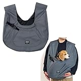 【LIFELIKE公式】フロントラージスリング 犬 スリング 犬用スリング ドッグ ペット スリングバッグ 犬カバン 犬用 抱っこバッグ 抱っこバック おしゃれ 小型犬 中型犬 飛び出し防止 リード付き ビーグル コーギー フレブル ジャックラッセル キャバリア 柴犬 自転車 車 お散歩 ライフライク (グレー)