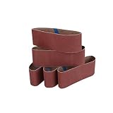 3 in. x 21 in. 120 Grit Sanding Belt 5 Pc by Warrior