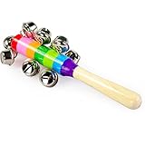 GZQ 赤ちゃんのガラガラ 木製 鈴を振る玩具 赤ちゃんのおもちゃ 新生児 知育玩具