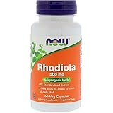 Now Foods, イワベンケイ属（Rhodiola）、500 mg、植物性カプセル 60粒 [並行輸入品]