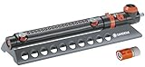 GARDENA 1979 Aquazoom 3900-Square Foot Oscillating Sprinkler with Fully Adjustable Width Control, Fl
