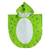 chenda ベビー キッズ 子供 子供用 バスタオル ビーチタオル スイミング 動物柄 ポンチョ型 恐竜フード付きタオルキッズバスローブ