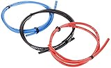 イーグル模型 シリコン銀コードセット・12G[ゲージ] (赤、黒、青 各60cm) 980